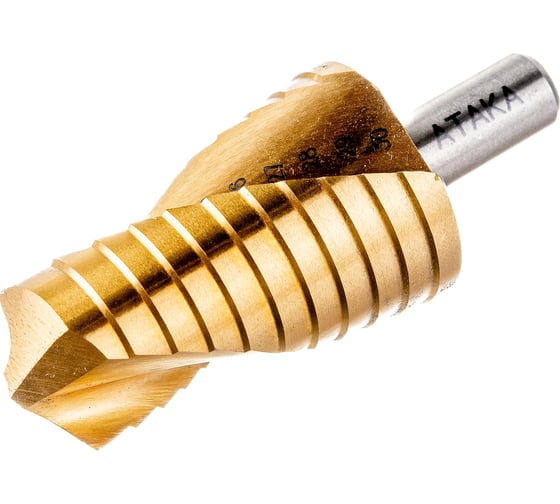Изображение товара Сверло ступенчатое по металлу (11 ступеней; 20-30 мм) Атака 8090050