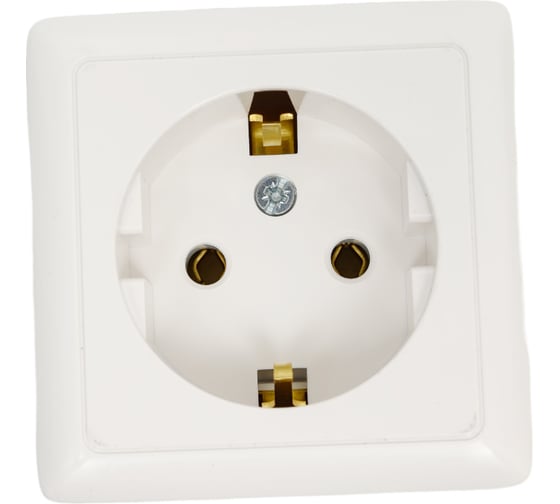 Изображение товара Розетка Systeme Electric 1-м ОП Хит 10А с заземлением SchE RA16-133-B РА16-133-б