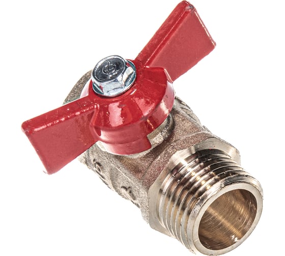 Изображение товара Кран шаровой ГАЛЛОП ПРАКТИК 131 15 Ру16 м/р бабочка, латунь 103253 107-4991