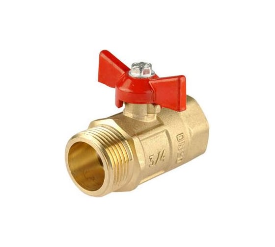 Изображение товара Кран шаровой ГАЛЛОП ПРАКТИК 131 20 Ру16 м/р бабочка, латунь 103255 107-5618