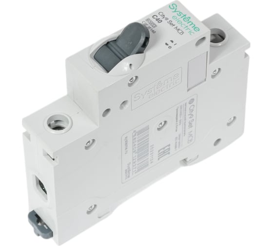 Изображение товара Автоматический выключатель (ав) Systeme Electric City9 set с 40а 1p 6ka 230в C9F36140