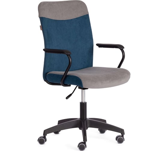 Изображение товара Кресло Tetchair Fly флок, серый/синий 21291