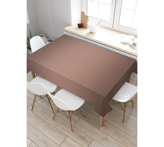 Изображение товара Прямоугольная скатерть из сатена JoyArty Темный шоколад tc_23567_120x145