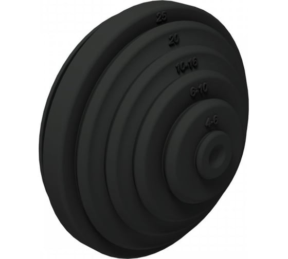 Изображение товара Гермоввод Промрукав д25 черный 10 шт. PR80.0184