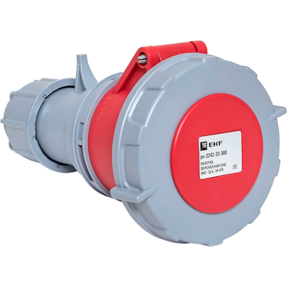Изображение товара Розетка кабельная EKF 2242 3Р+РЕ 32А 380В IP67 PROxima