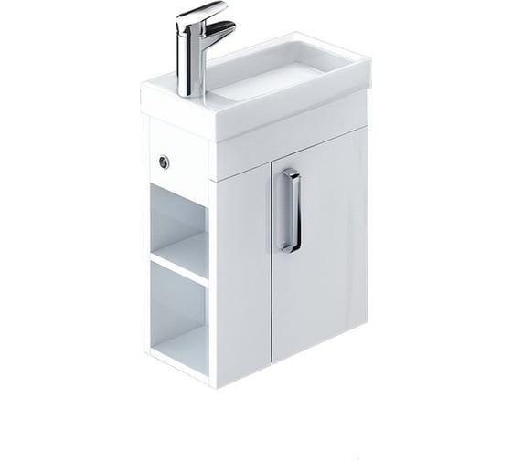 Изображение товара Тумба для ванной комнаты IDDIS Torr подвесная, белая, 40 см TOR40W1i95