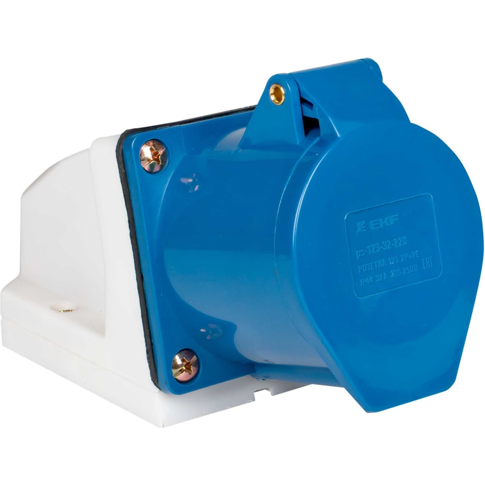 Изображение товара Наружная кабельная розетка EKF PROxima 123 2Р+РЕ 32А IP44