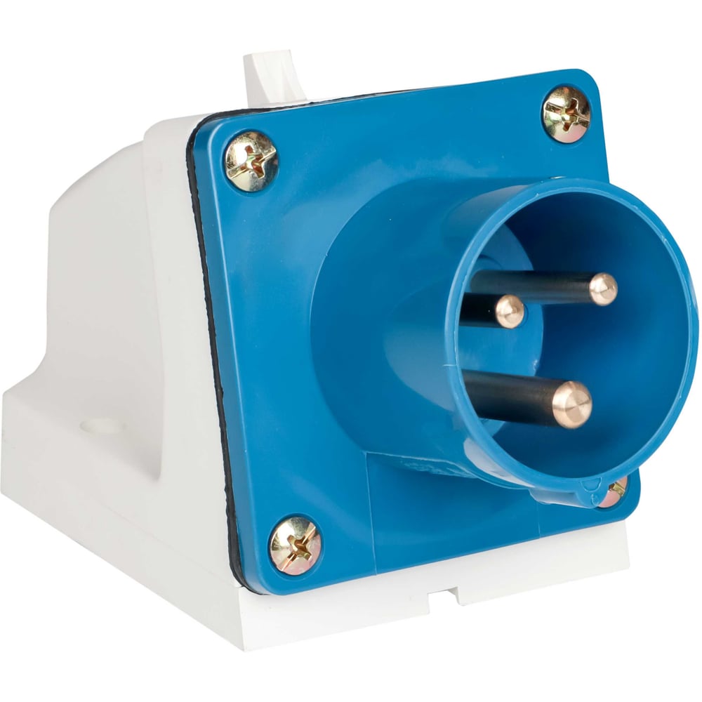 Изображение товара Стационарная вилка EKF PROxima 513 2Р+РЕ IP44 16А 220В кабельная