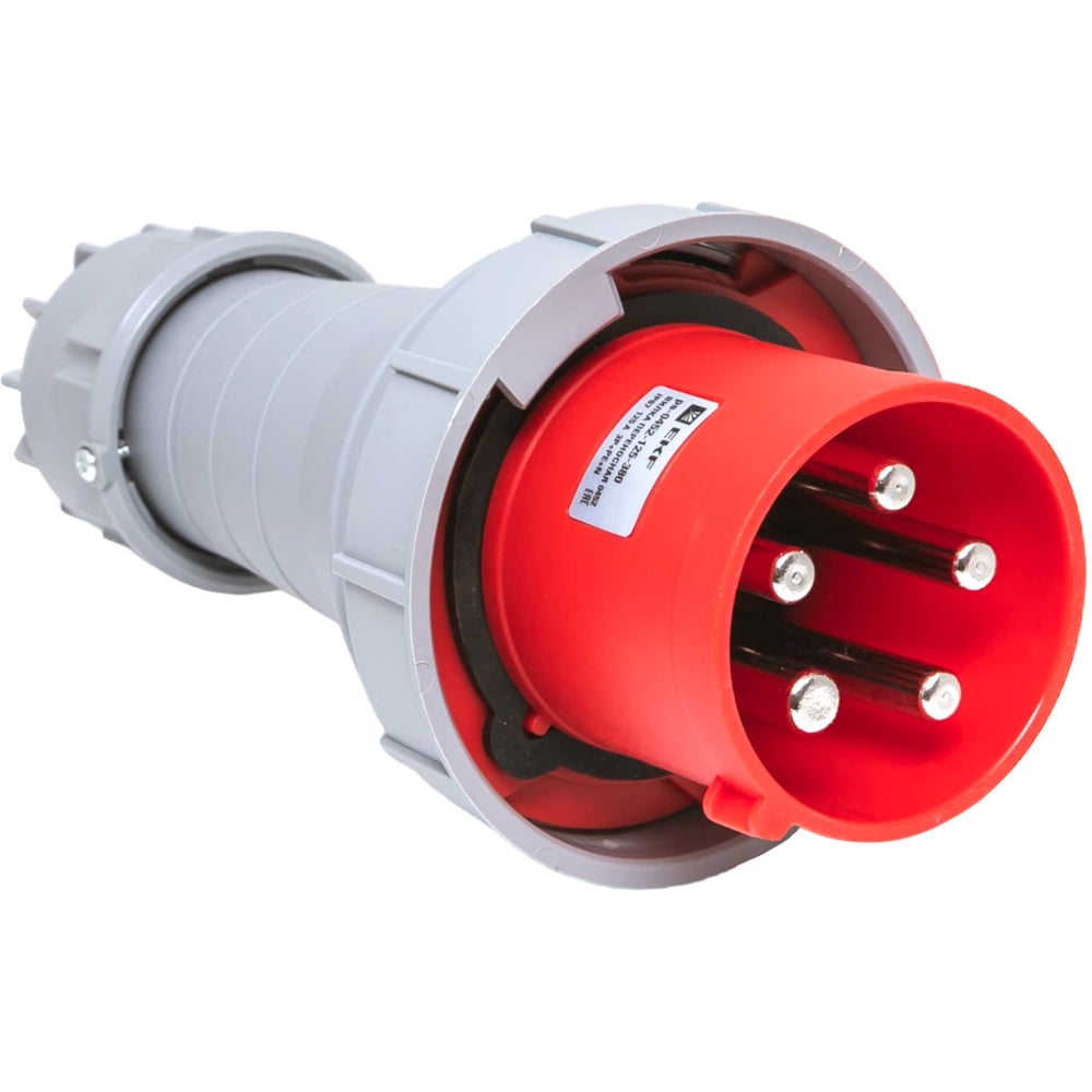 Изображение товара Вилка переносная EKF 0452 3Р+РЕ+N 125А 380В IP67 ps-0452-125-380