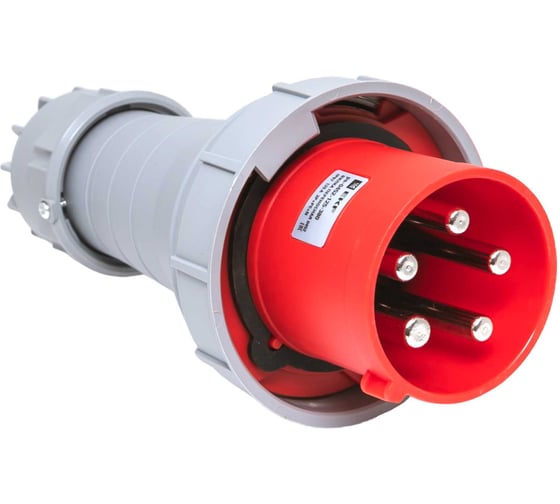 Изображение товара Вилка переносная EKF 0452 3Р+РЕ+N 125А 380В IP67 ps-0452-125-380