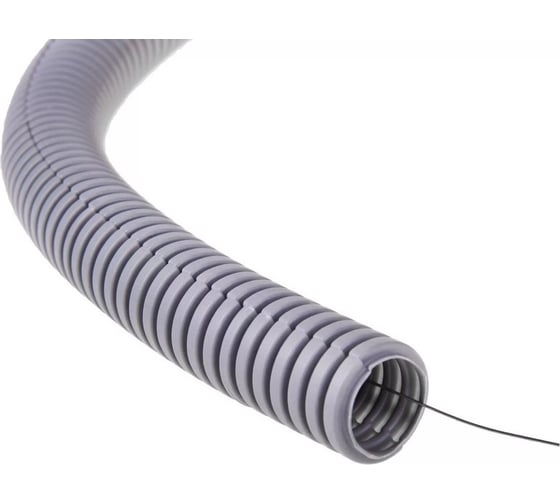 Изображение товара Гофрированная труба EKF ПВХ Plast с зондом d32мм 50м. PROxima SQtg-z-32