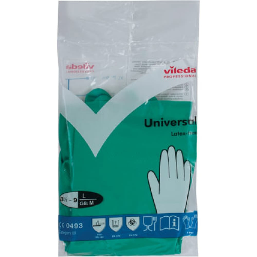 Хозяйственные перчатки Vileda Professional перчатки универсальные l vileda
