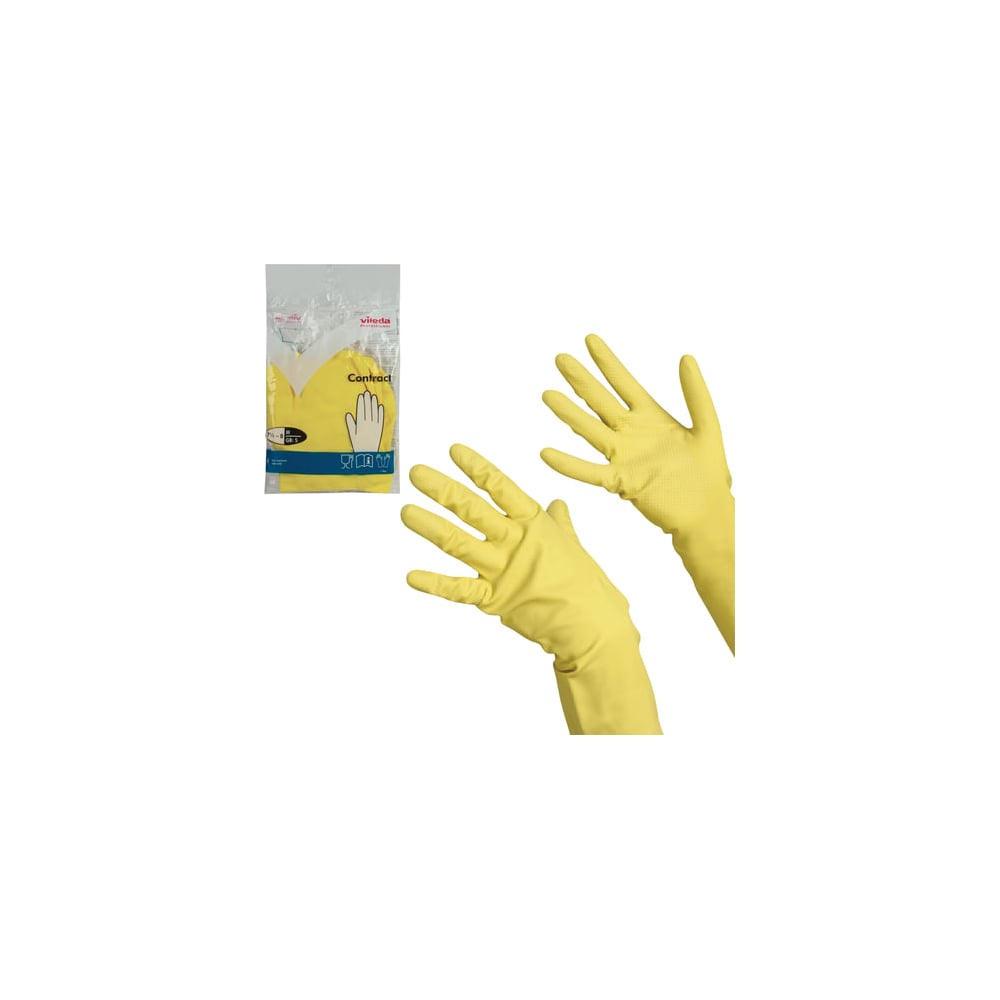 Хозяйственные перчатки Vileda Professional перчатки хозяйственные резина l 2 шт марья искусница y4 5273