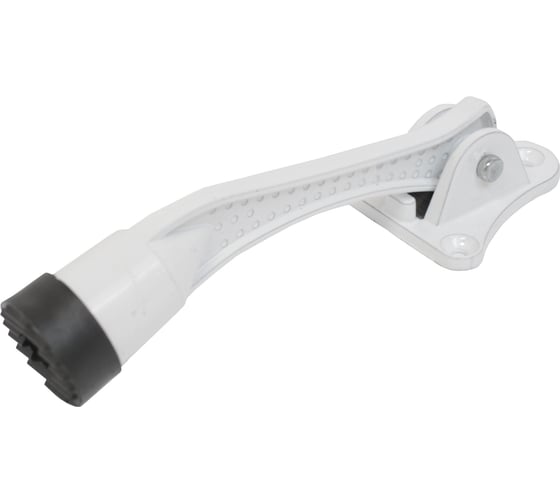 Изображение товара Фиксатор дверной Аллюр КН-130 РУ (козья ножка) Белый (RAL9016) 15491