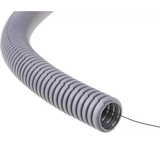 Изображение товара Гофрированная труба EKF ПВХ Plast с зондом d25мм 50м. PROxima tg-z-25