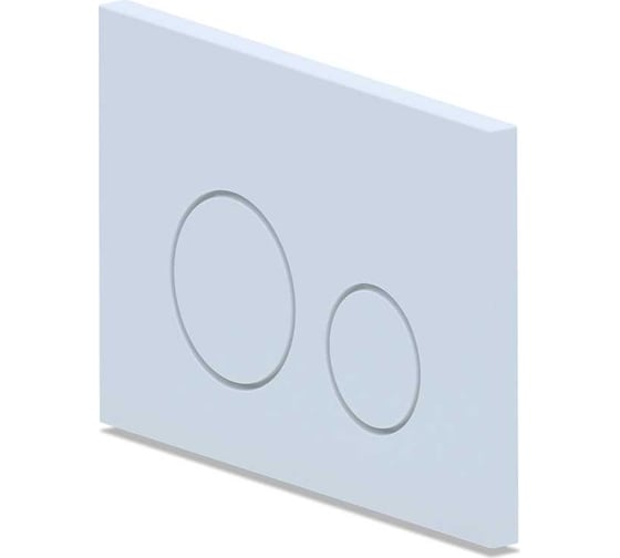 Изображение товара Клавиша для системы скрытой установки унитаза АНИ Пласт белая, пластик, круглая WP1300