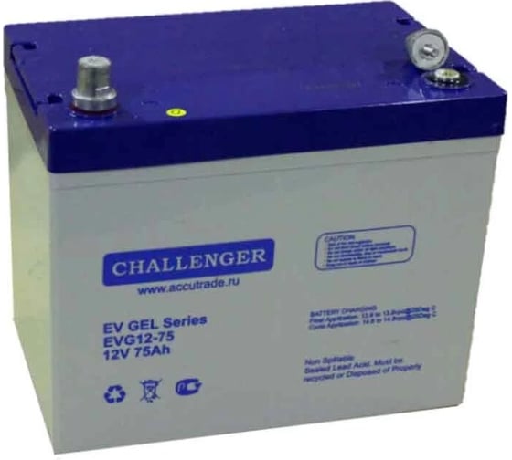 Изображение товара Аккумуляторная батарея CHALLENGER EVG12-75