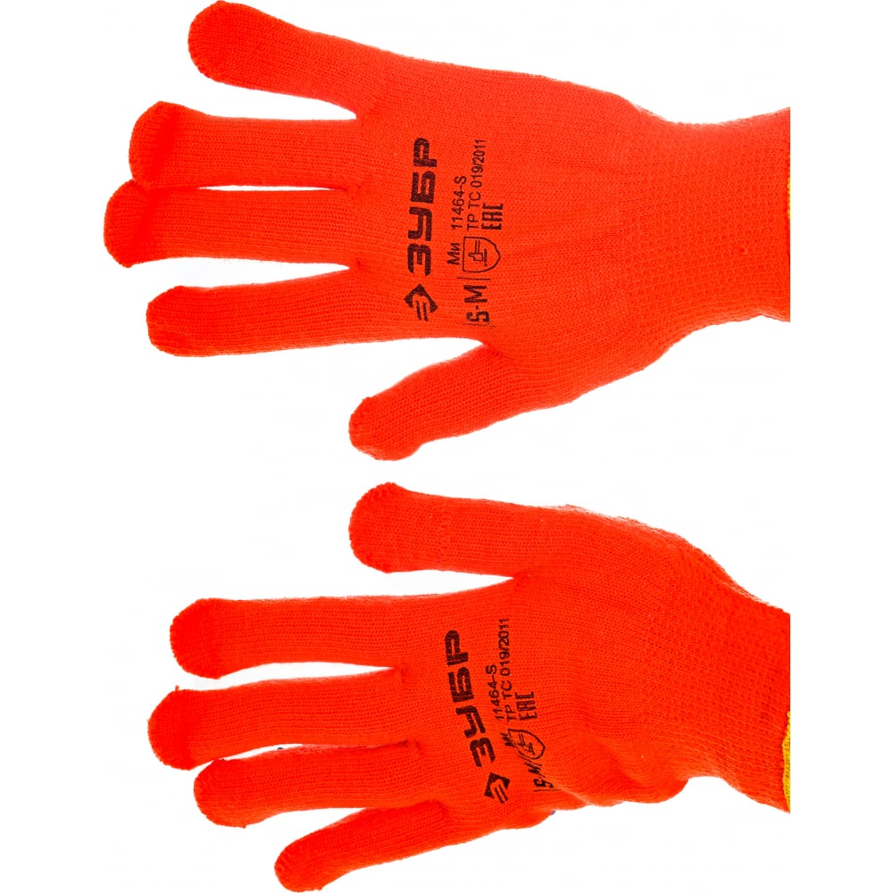 Утепленные акриловые перчатки ЗУБР globber перчатки globber красный ростовка xs