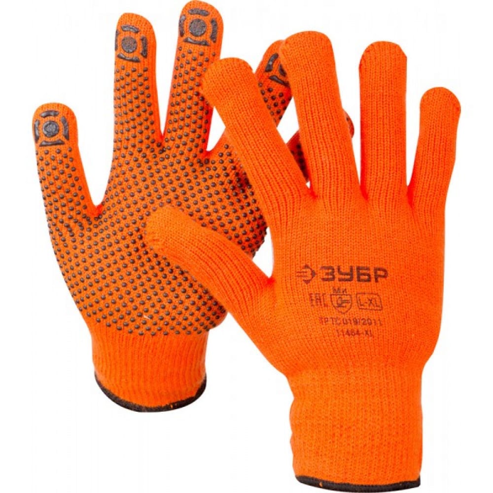 Утепленные акриловые перчатки ЗУБР перчатки утепленные акриловые зубр енисей 11463 xl