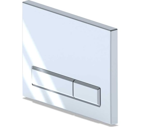 Изображение товара Клавиша для системы скрытой установки унитаза АНИ Пласт прямоугольная, глянцевый хром WP1410