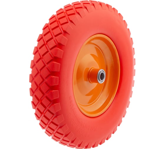 Изображение товара Полиуретановое колесо 4.80/4-8, длина оси 90 мм, подшипник 20 мм Palisad 68977
