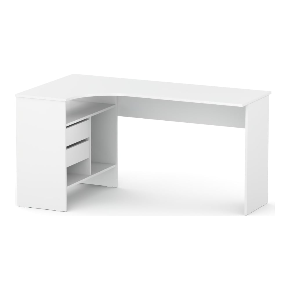 Изображение товара Компьютерный стол Woodville спм-25 левый белый 445864