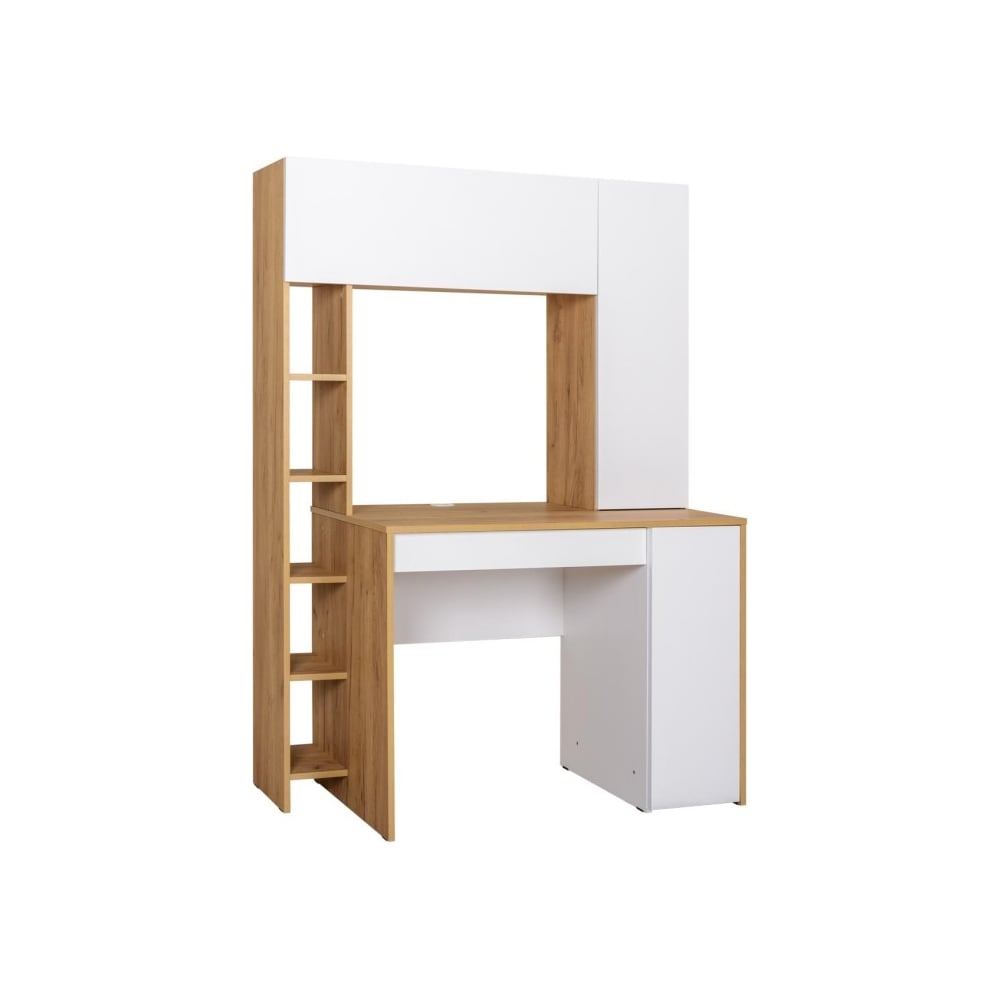 Изображение товара Компьютерный стол Моби комфорт 12.71 дуб золотой craft белая аляска 415710