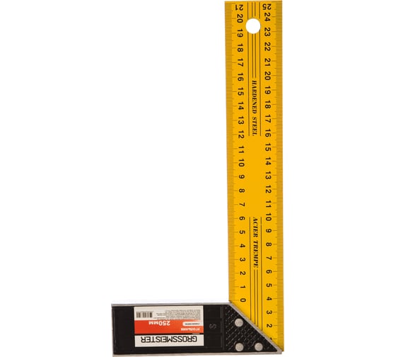 Изображение товара Угольник GROSSMEISTER 250 мм 009009001