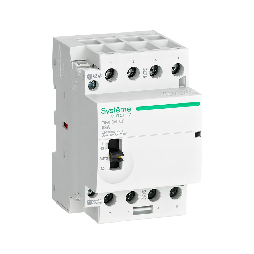 Изображение товара Контактор Systeme Electric City9 set 4p 63A AC 400V Nerezissivnyy