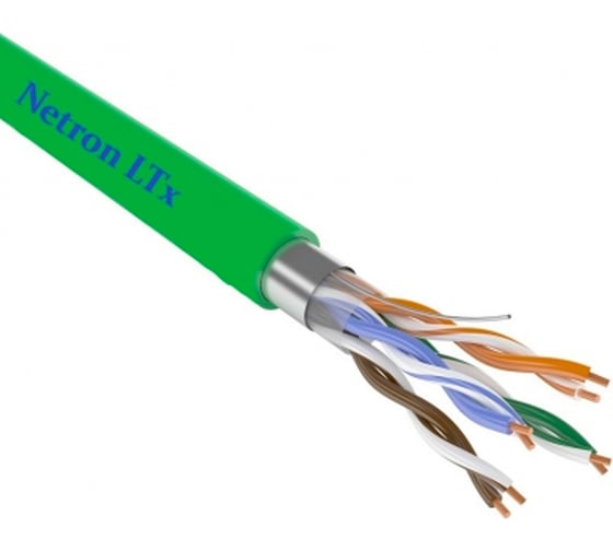 Изображение товара Кабель Витая пара F/UTP Cat 5e PVCLS нг(А)-LSLTx 4x2x0.52 мм Netron 32516