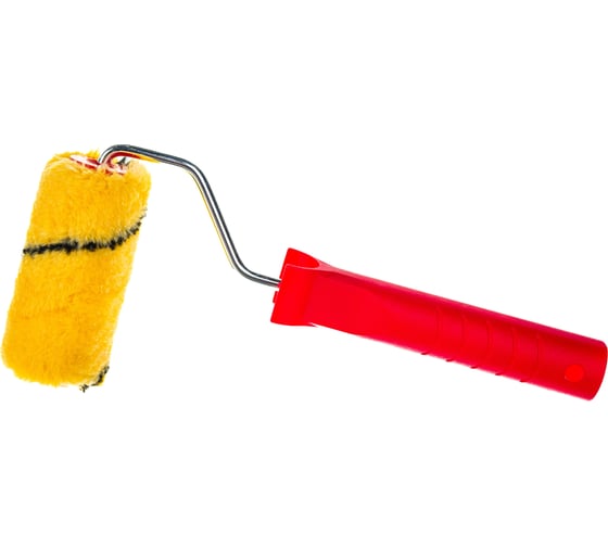 Изображение товара Малярный миди-валик в сборе VIRTUS Полиакрил 100 мм, ворс - 12 мм, 6 мм 002327100