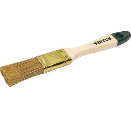 Изображение товара Малярная плоская кисть VIRTUS Standard смешанная щетина, 25 мм 001005025