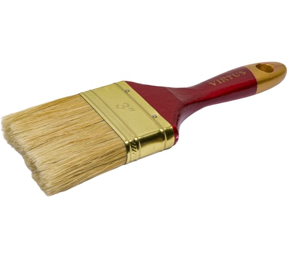 Изображение товара Малярная плоская кисть VIRTUS Profi 75 мм 001004075
