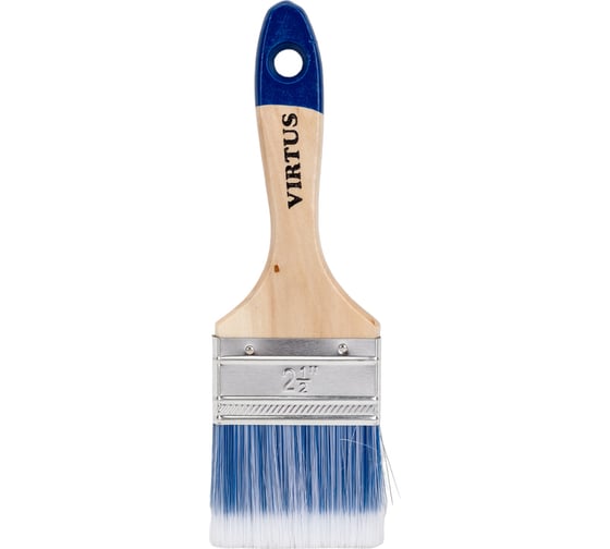 Изображение товара Малярная плоская кисть VIRTUS Standard искусственная щетина, 63 мм 001006063