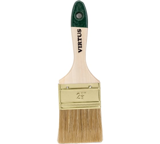 Изображение товара Малярная плоская кисть VIRTUS Standard смешанная щетина, 63 мм 001005063