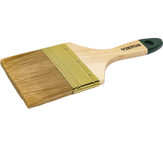 Изображение товара Малярная плоская кисть VIRTUS Standard смешанная щетина, 100 мм 001005100