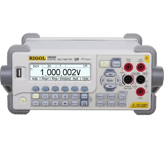 Изображение товара Цифровой мультиметр Rigol 6 1/2 разрядов, интерфейсы GPIB, LAN, USB, RS232 DM3068