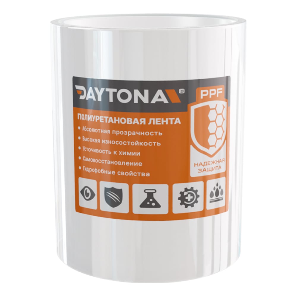 Изображение товара Антигравийная защитная лента из полиуретана Daytona 150мм x 10м, 190мкр