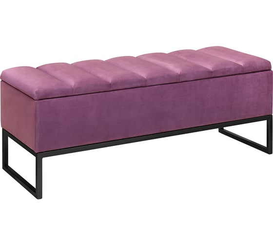 Изображение товара Банкетка GreenWeen CUBE с ящиком для хранения, черная, Marsala, Bulon GW-CUBE-MARS-110B-BL