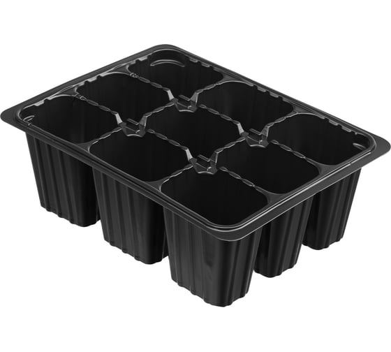 Изображение товара Кассета для рассады Без бренда 180х135х60 мм 9 ячеек полистирол 5 шт. 64347