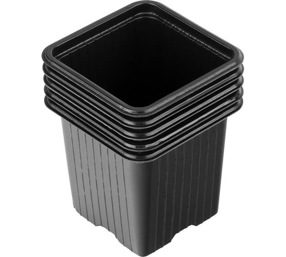 Изображение товара Горшочек для рассады Без бренда 70х70х65 мм, полистирол 5 шт. 64344