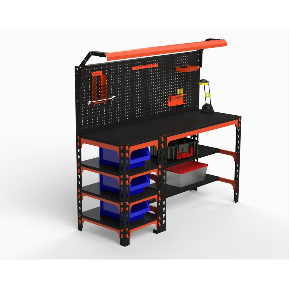Изображение товара Металлический стол ООО Металекс серия SUN 750x1400x600 мм с освещением