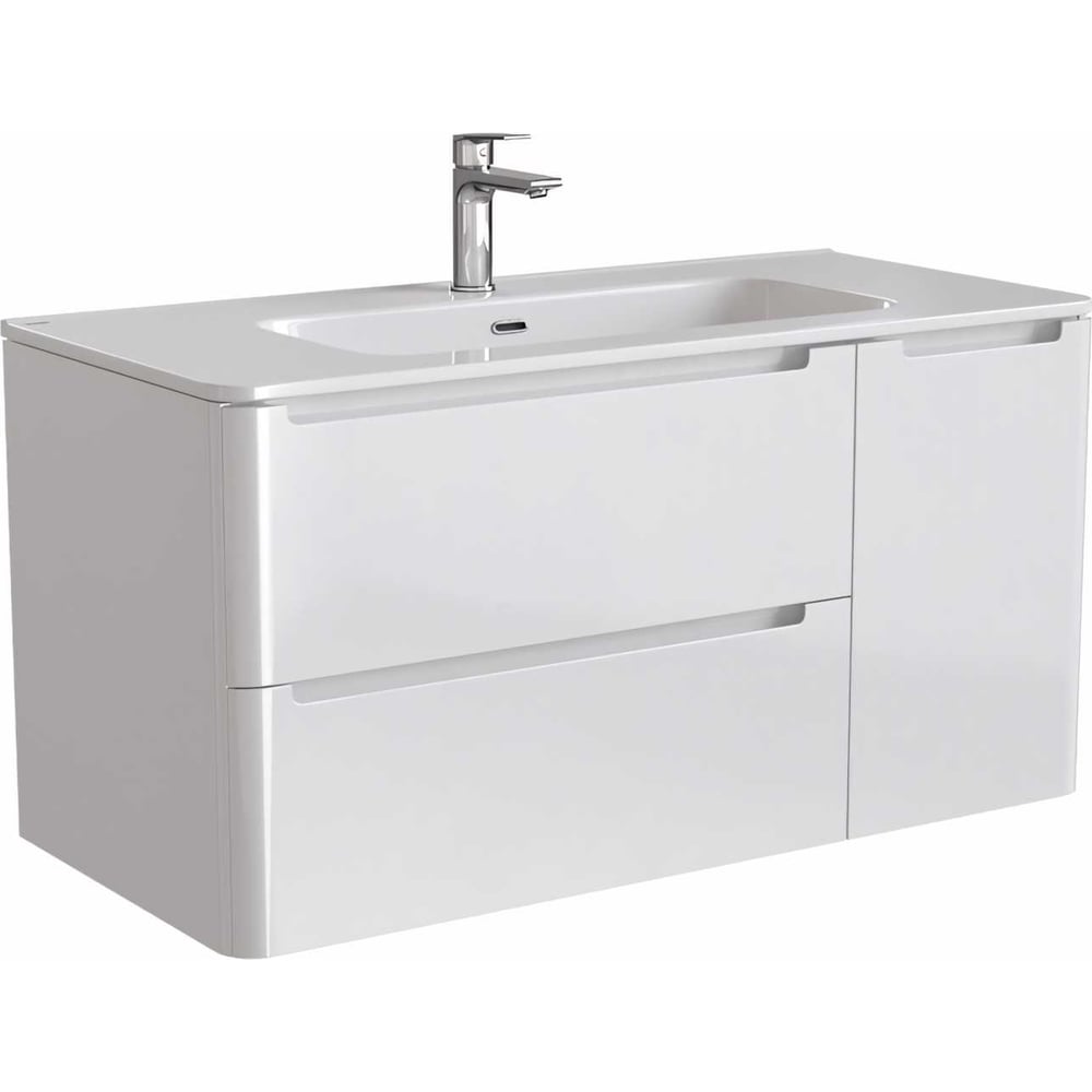 Изображение товара Тумба с умывальником IDDIS Edifice 100 см белая