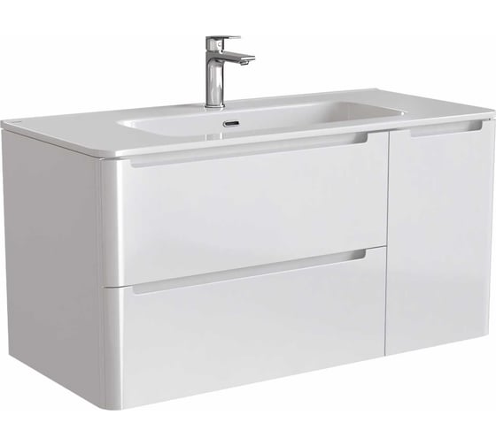 Изображение товара Тумба с умывальником IDDIS Edifice подвесная, 100 см, белая EDI10W1i95K