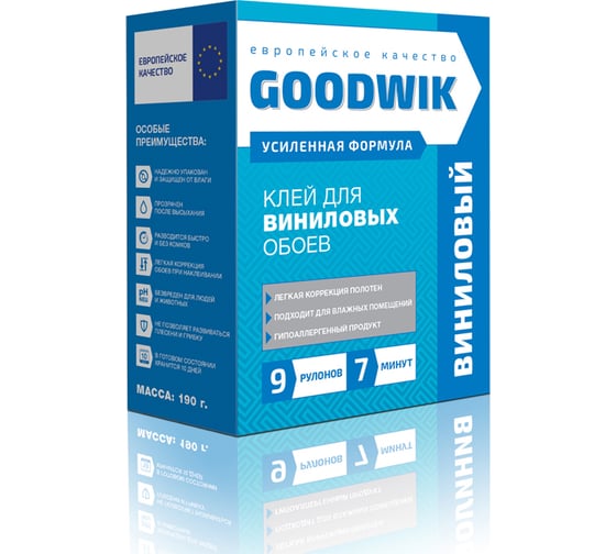 Изображение товара Клей для виниловых обоев Goodwik 190 гр В 9