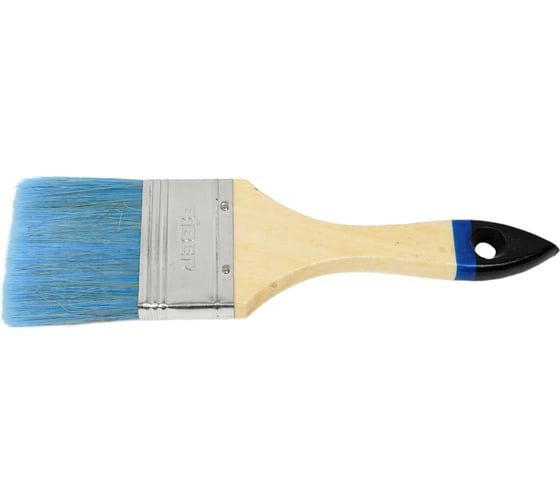 Изображение товара Флейцевая кисть для антисептиков деревянная рукоятка Biber 31265 "Стандарт" 63мм 12/600 тов-190025