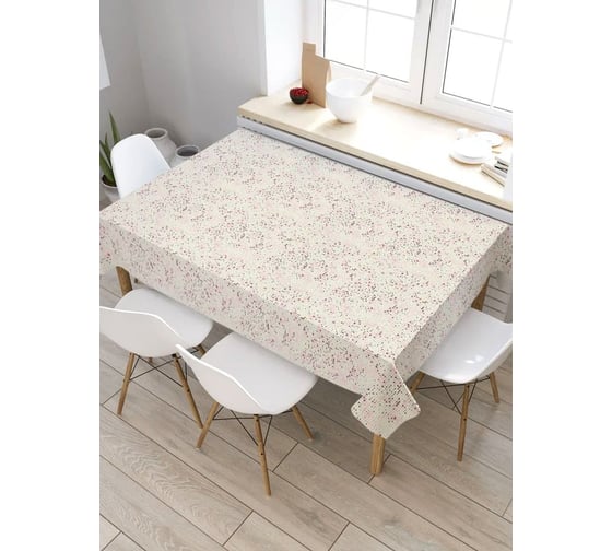 Изображение товара Скатерть прямоугольная водоотталкивающая JOYARTY на стол Мелковые сердечки 120x145 см tcox_422623_120x145