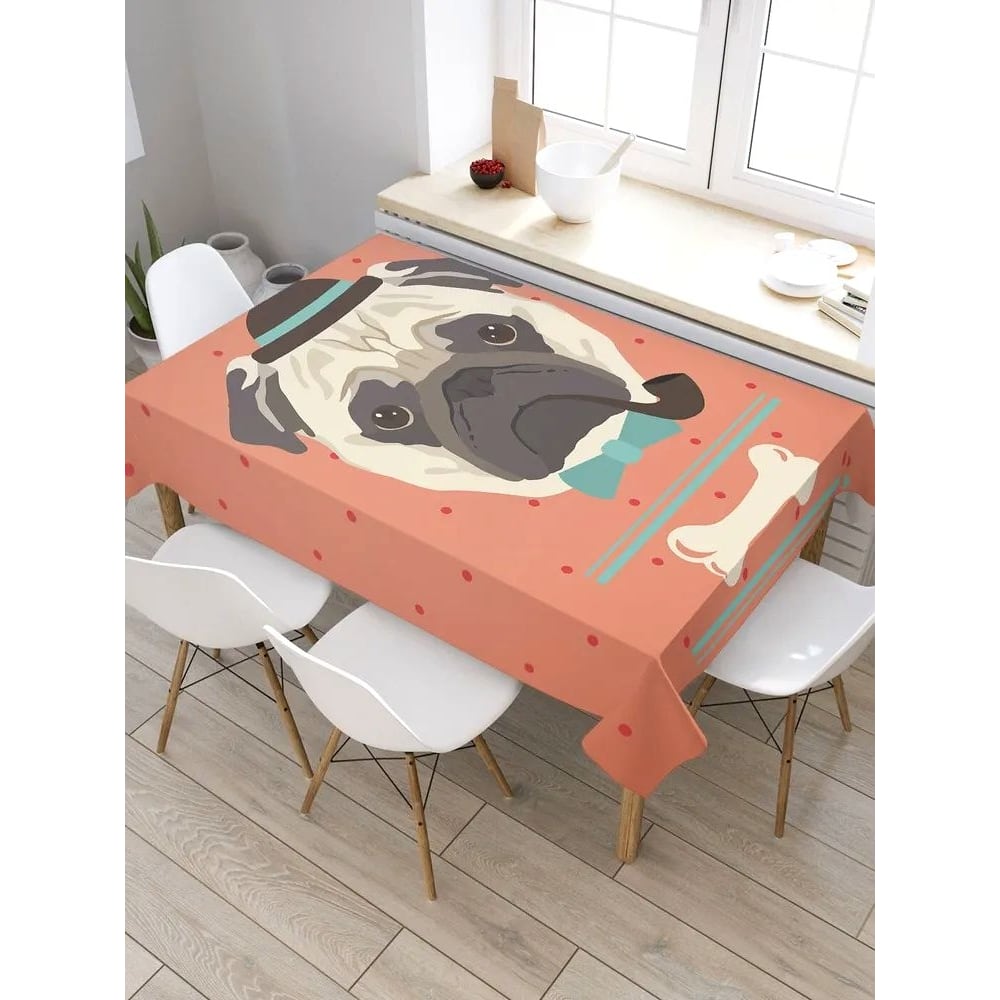 Прямоугольная водоотталкивающая скатерть на стол JOYARTY pet мультфильм принт дизайн поглощение пота хлопок собака одежда