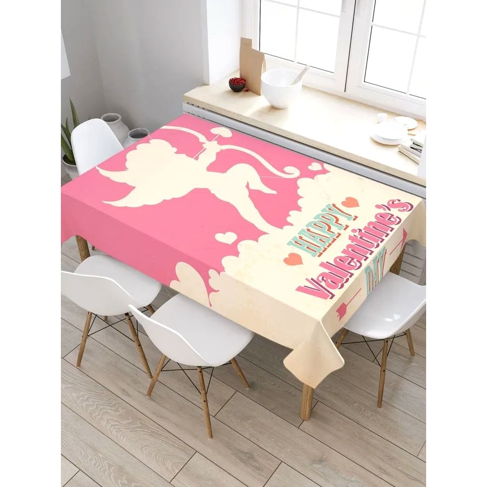 Прямоугольная водоотталкивающая скатерть на стол JOYARTY пакет ламинированный горизонтальный праздник весны l 28 × 38 × 9 см