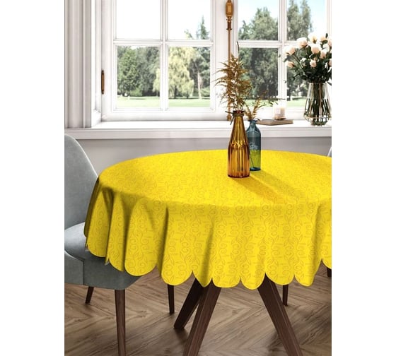 Изображение товара Скатерть круглая тканевая JOYARTY на стол с рисунком Солнечный свет 150х150 см rtcf01_423254_150x150